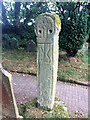 SW9558 : Ancient cross in St Denys churchyard by Paul Barnett