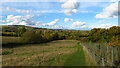 Winchcombe Way below Wadfield Farm - view towards Winchcombe