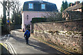 Walking down Crescent Lane, Shrewsbury