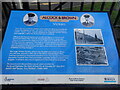 Information board about Alcock and Brown at Crayford