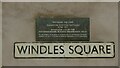 Windle Square ? commemorative plaque