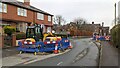 Gas roadworks on Corporation Lane, Shrewsbury