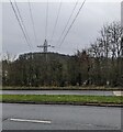 Wires over the A48 Chepstow Road, Langstone