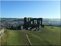 SD5292 : Kendal Castle - view from north-west tower by Christine Johnstone