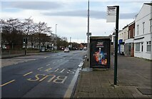 TA1767 : Bus stop and shelter on Quay Road by JThomas
