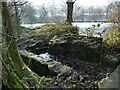 Sluice on a mill pond upstream of Goose Eye