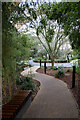 Canary Wharf : roof garden, Crossrail Pace