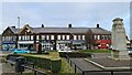 Garston War Memorial and shops