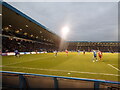 A football  match at Priestfield Stadium