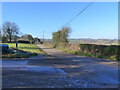 Two parts of the crossroads near Llandenny Walks