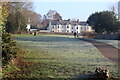 Footpath across open space by Whitehart Lane