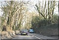 Old Milestone by the A39, north of Playing Place