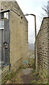 The path from Manchester Road to the Huddersfield Narrow Canal, Milnsbridge