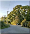 Entrance to Peacock Inn Carpark