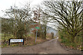 The Kirklees Way following Reap Hirst Road, Huddersfield