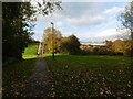 Steps up to railway bridge, Highbury Vale