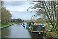 Canal moorings near Slade Heath in Staffordshire