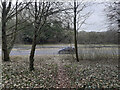 Path across junction of A3093 and A303