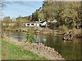 Canoeists on the River Severn at Fort Pendlestone