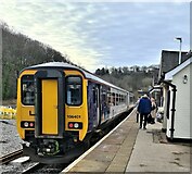 SK3281 : Northern Class 156 at Dore & Totley Station by Chris Morgan