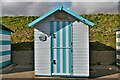 TM5491 : Pakefield: Beach hut 16 by Michael Garlick