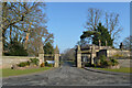 The entrance to Nidd Hall, Ripley Road (B6165), Nidd