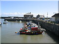 Boats in Porthcawl harbour