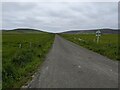 A straight section of road at Harray