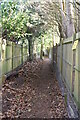 Fenced footpath