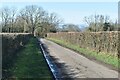 Eastfield Lane, looking towards West Stoughton