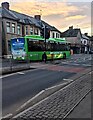 Electric bus, Malpas Road, Crindau, Newport