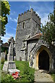 Church of St James and war memorial