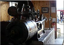 SK2625 : Storm water pump in steam, Claymills Pumping Station by Alan Murray-Rust
