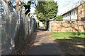 Footpath by Bybrook Cemetery