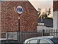 Fina sign on Newton Road, Rushden