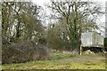 Shimpling: Public footpath through a small wooded area