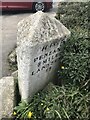 Old Milestone by the B3301, in front of Cornish Arms PH, Hayle (East face)