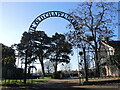 Chapel garden arch