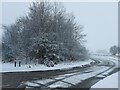 Pinfold Lane in the snow