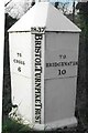 Old Milestone by A38, between Brent Knoll Hotel and junction with A370