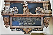 TM0458 : Stowmarket, St. Peter and St. Mary's Church: Dame Dorothy Forth (d. 1641) wife of William Tyrell memorial 3 by Michael Garlick