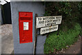 Georgian postbox on Watcombe Beach Road, Torbay