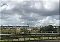 Pylon towering over the houses at Broomhouse