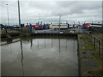 SJ3289 : The former Wallasey Dock by Christine Johnstone
