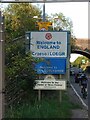 ST5494 : Welcome to England sign by Sofia 