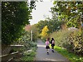 Scooting home from school, Thimble End