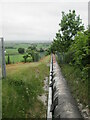 Chalk  conveyor  going  downhill  from  quarry  to  cement  works