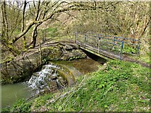SD8801 : Moston Brook Weir by Kevin Waterhouse