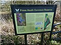 Information board on the Shropshire Way at Prees Heath