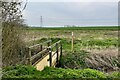 Footbridge on the path to Chipping